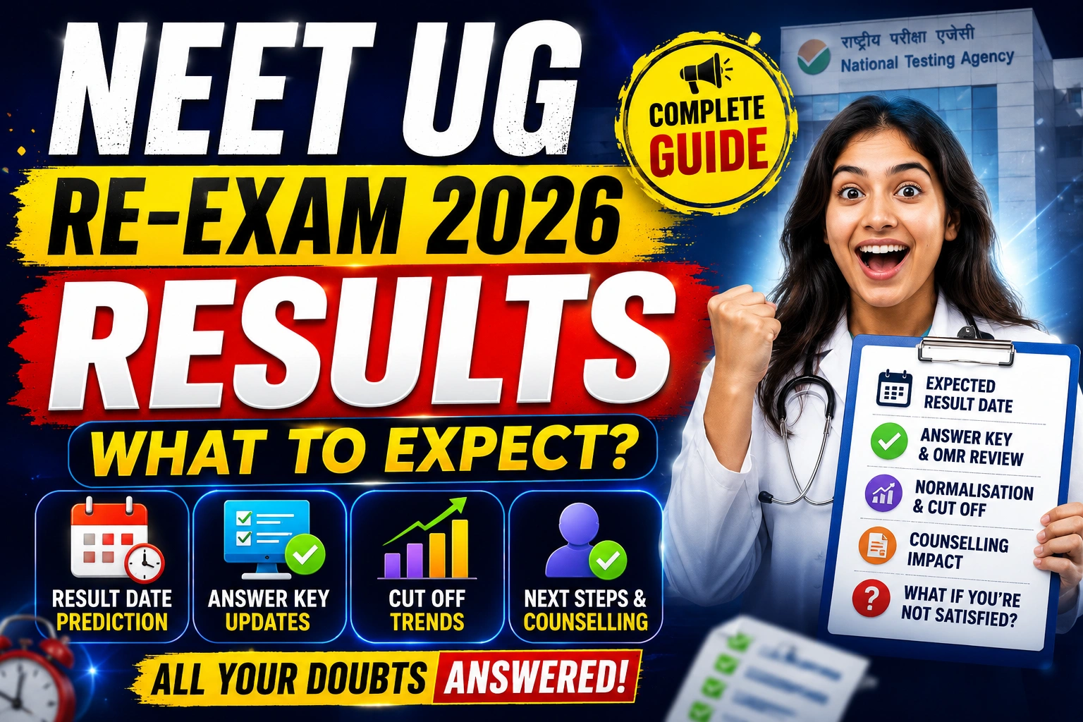 What to expect for NEET UG re-exam 2026 results